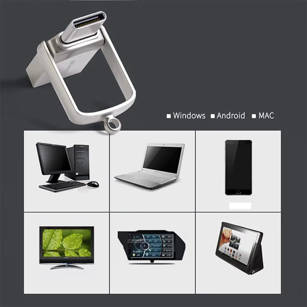2in1 USB-A/USB-C-Flash-Laufwerk 128 GB